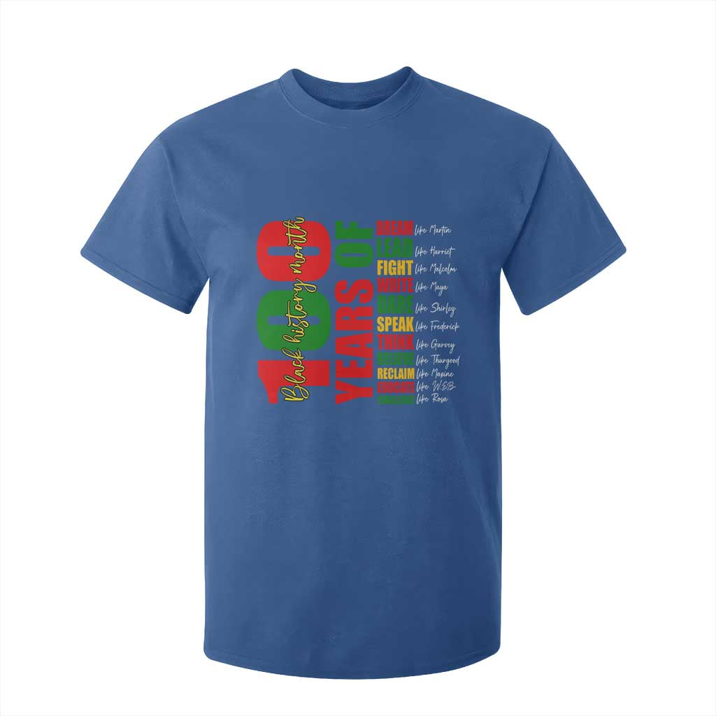 100 Years Of Black History T Shirt For Kid African American Historical Figures African American Teacher