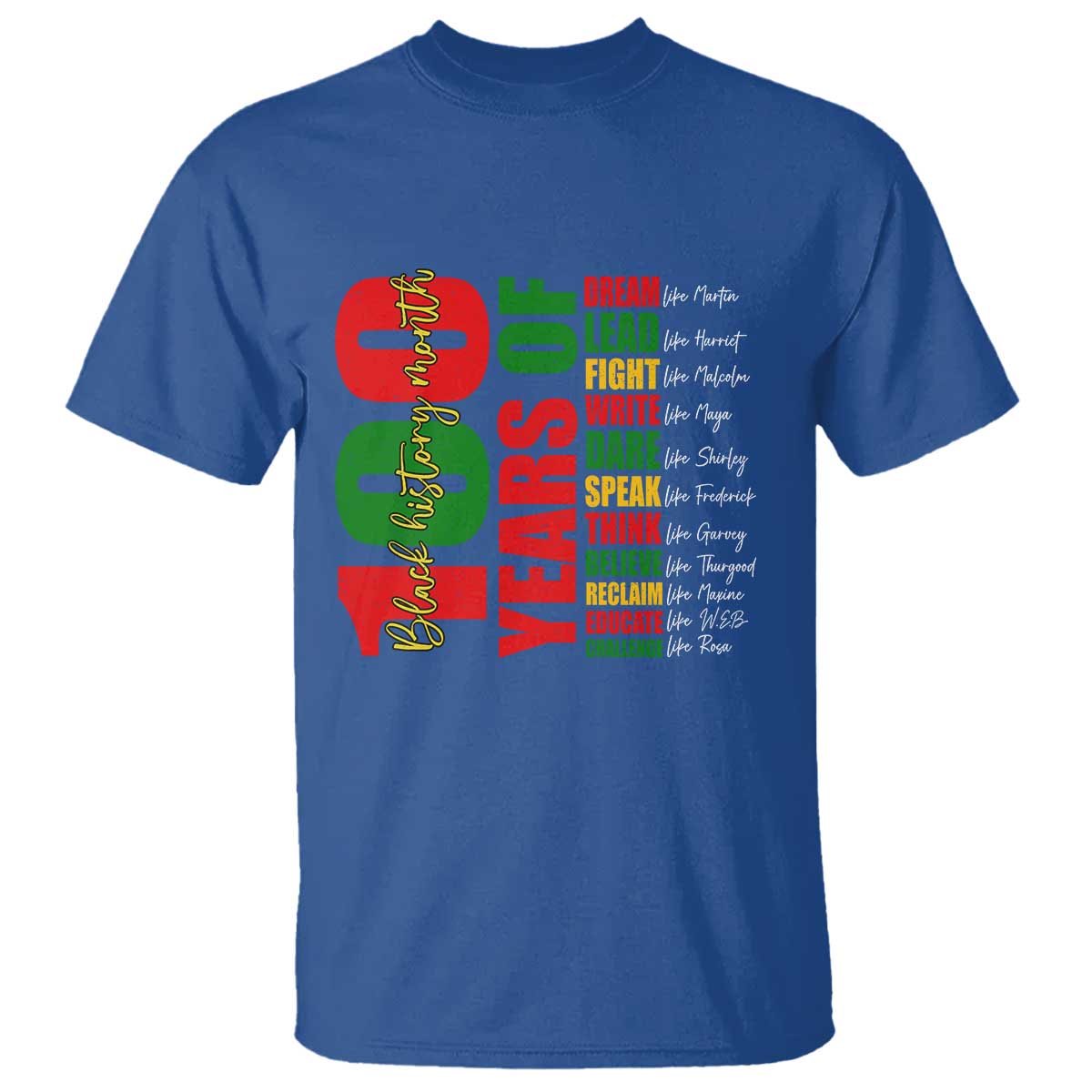 100 Years Of Black History T Shirt African American Historical Figures African American Teacher