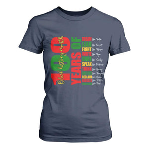 100 Years Of Black History T Shirt For Women African American Historical Figures African American Teacher