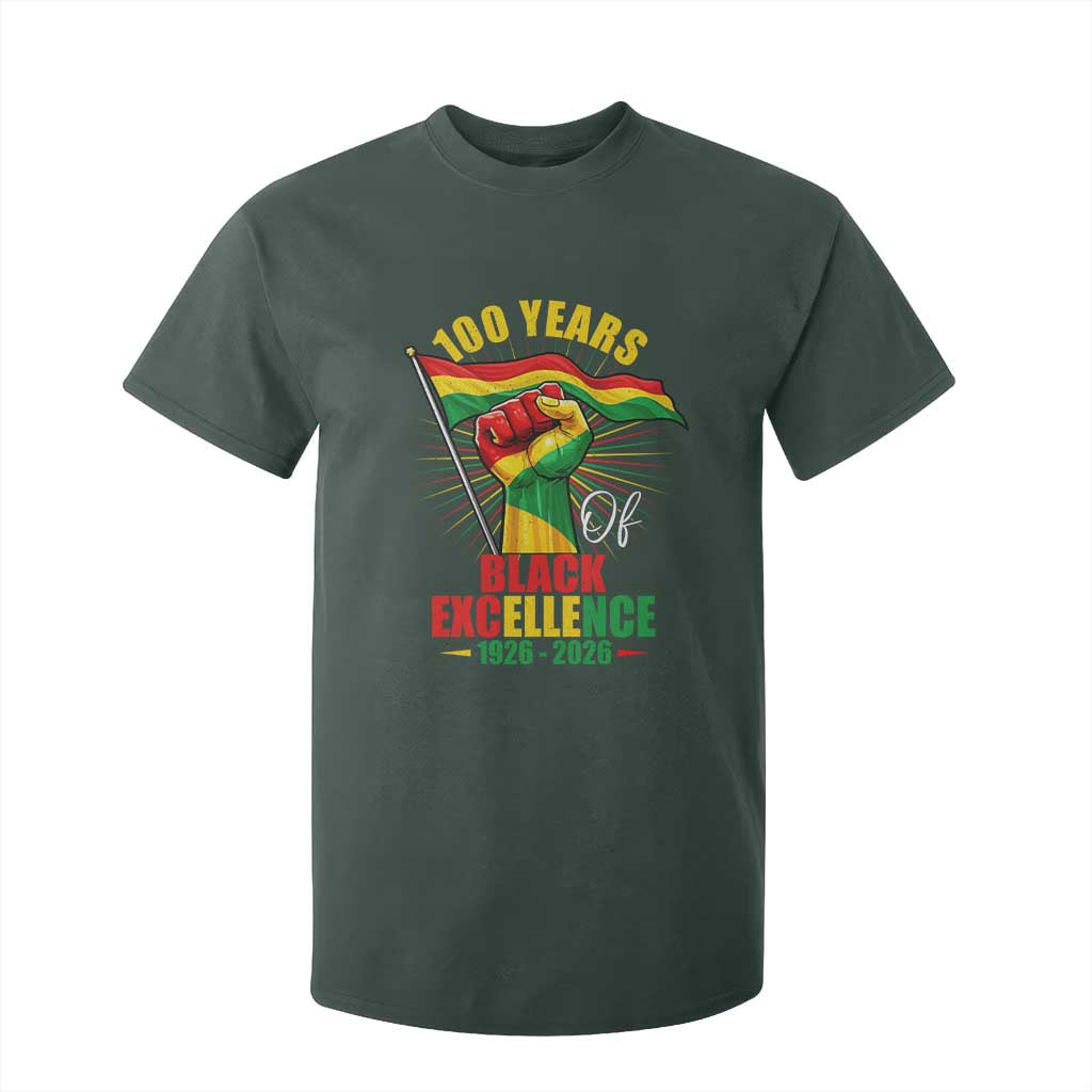 100 Years Of Black Excellence T Shirt For Kid Centennial Black History Month