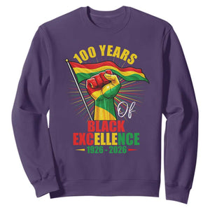 100 Years Of Black Excellence Sweatshirt Centennial Black History Month