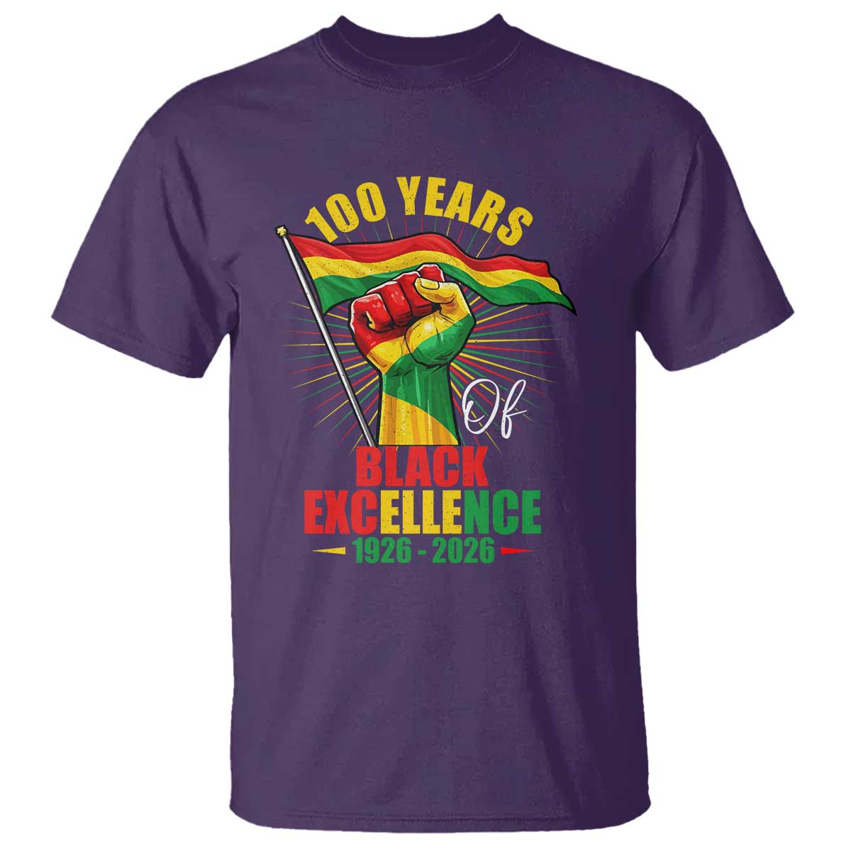 100 Years Of Black Excellence T Shirt Centennial Black History Month