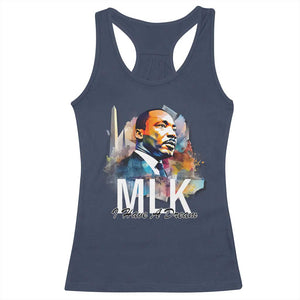MLK Quote I Have A Dream Racerback Tank Top Martin Luther King Portrait Black History Month