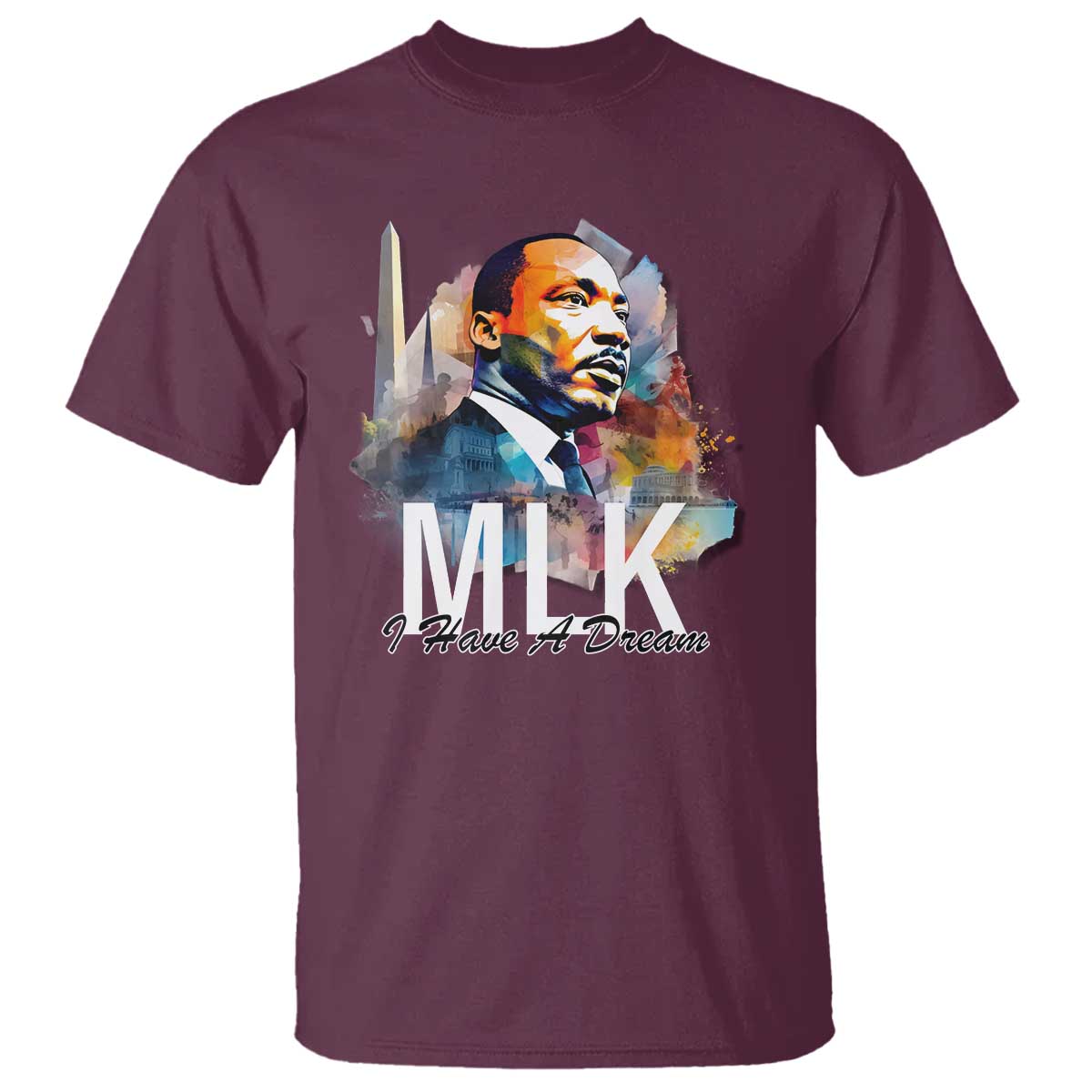 MLK Quote I Have A Dream T Shirt Martin Luther King Portrait Black History Month