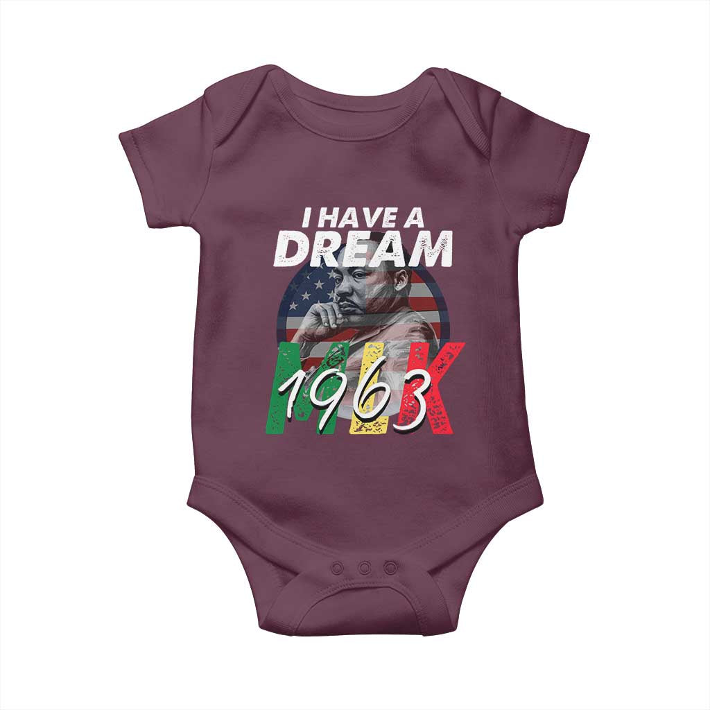 I Have A Dream Martin Luther King Jr MLK 1963 Baby Onesie Black History Month