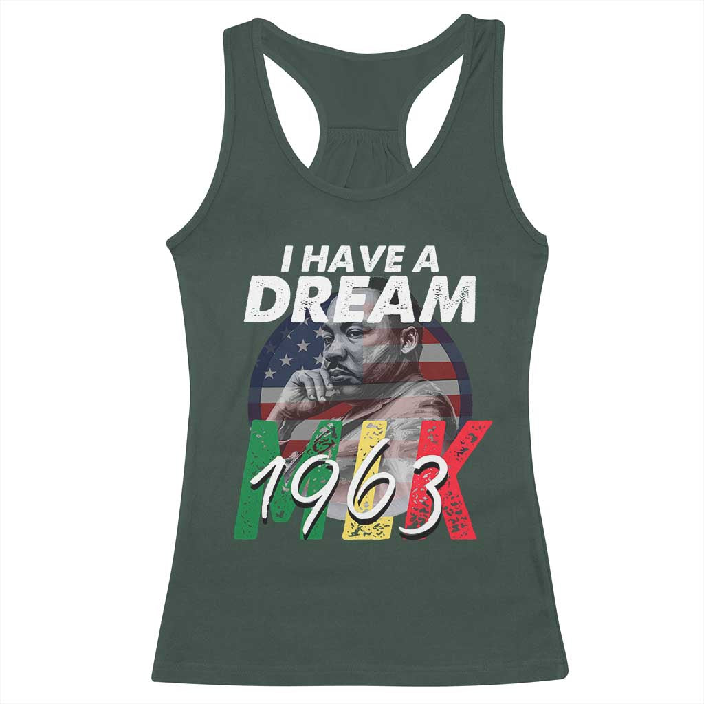 I Have A Dream Martin Luther King Jr MLK 1963 Racerback Tank Top Black History Month
