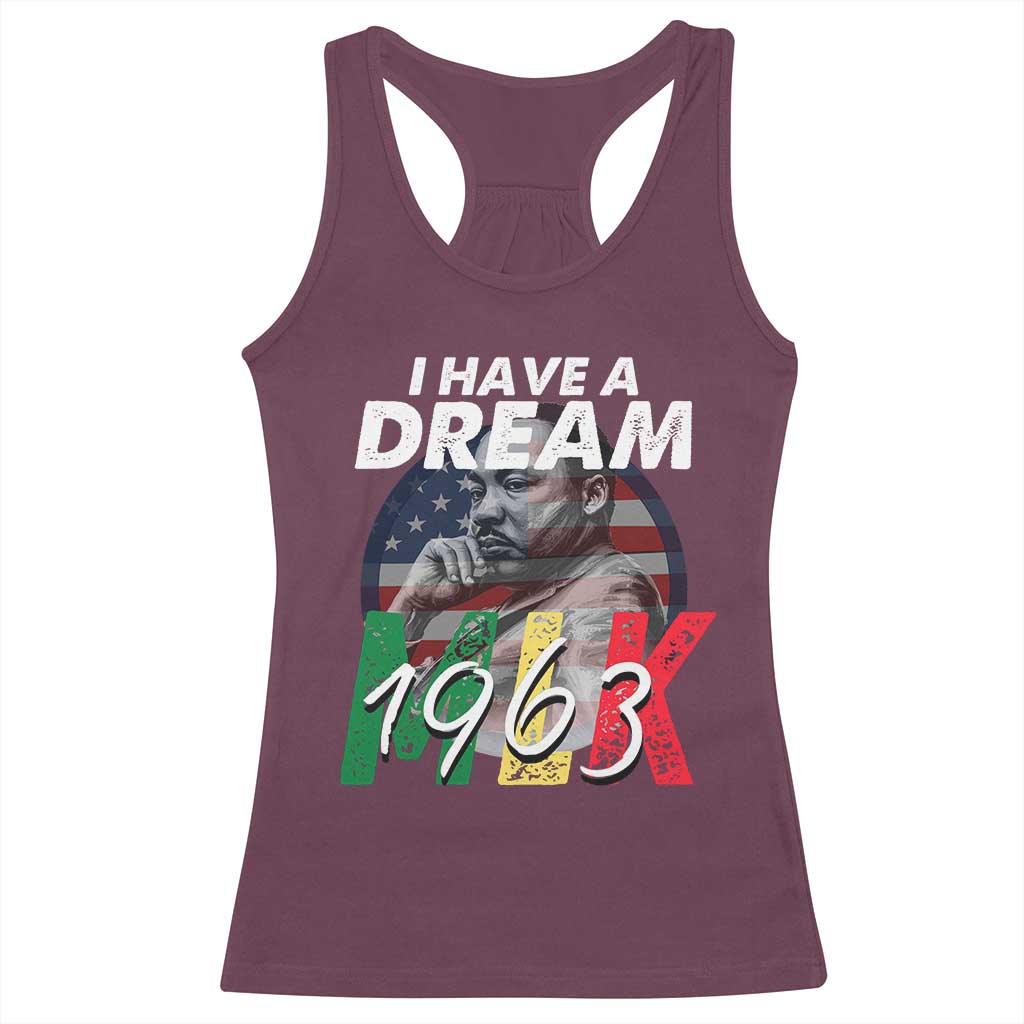 I Have A Dream Martin Luther King Jr MLK 1963 Racerback Tank Top Black History Month