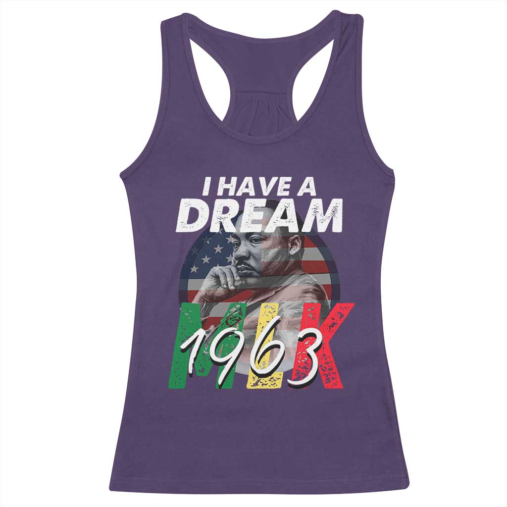 I Have A Dream Martin Luther King Jr MLK 1963 Racerback Tank Top Black History Month