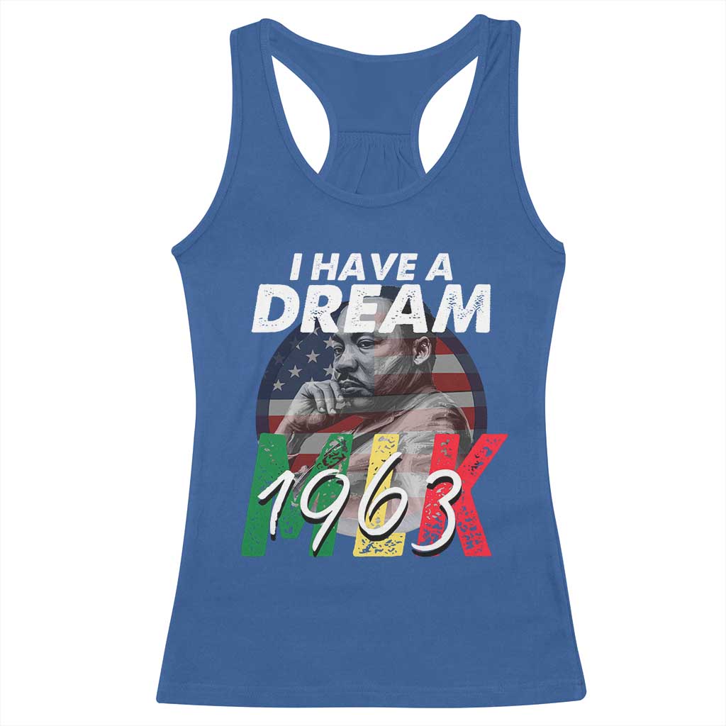 I Have A Dream Martin Luther King Jr MLK 1963 Racerback Tank Top Black History Month