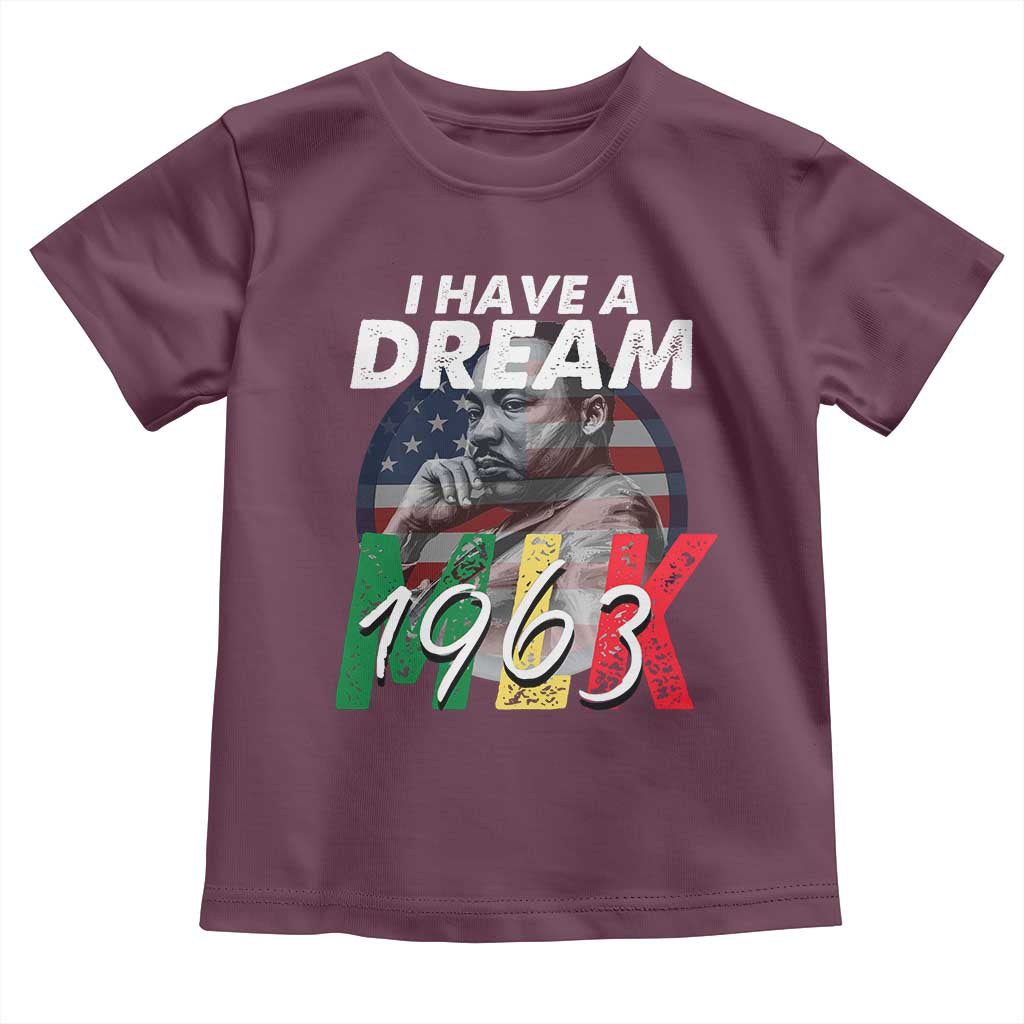 I Have A Dream Martin Luther King Jr MLK 1963 Toddler T Shirt Black History Month