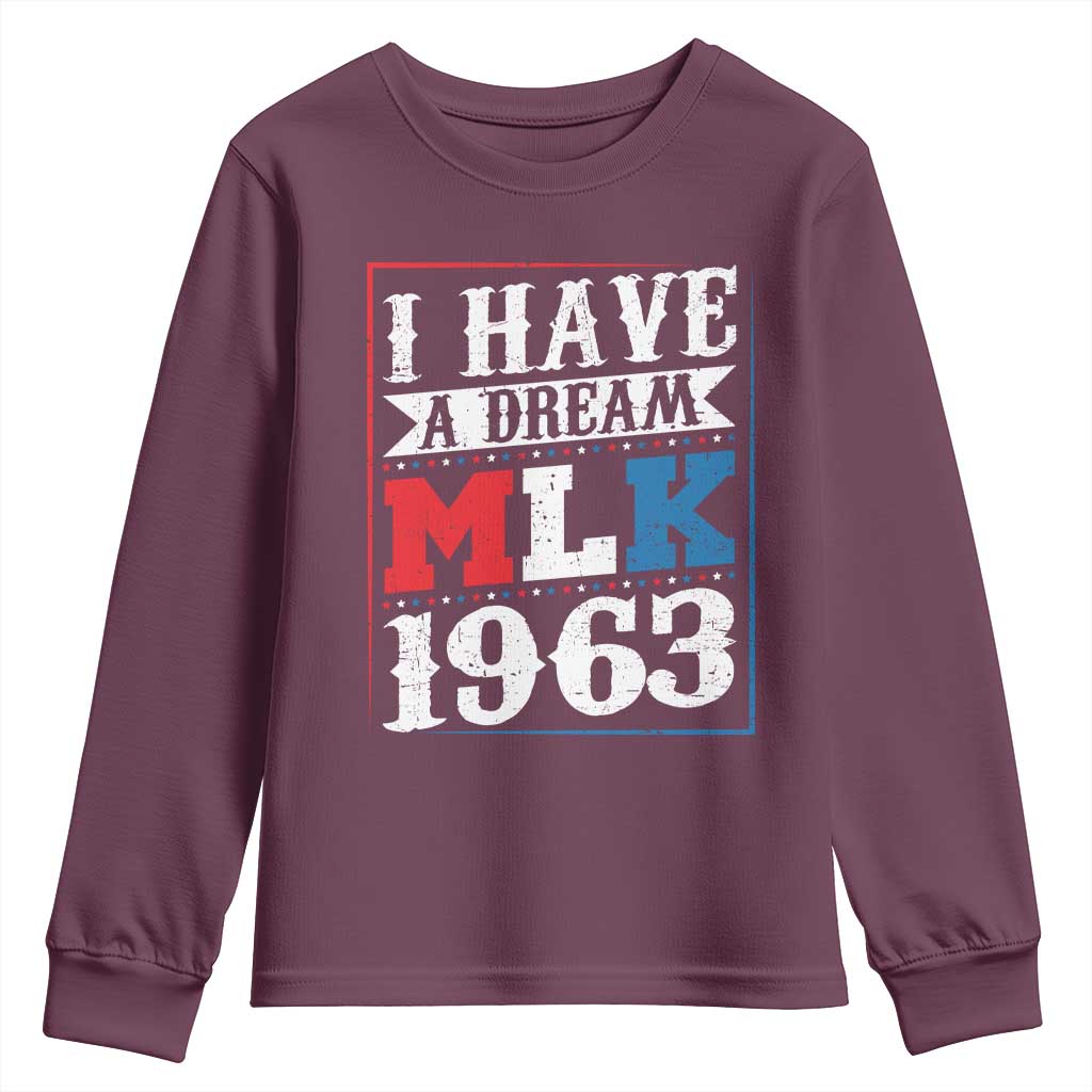 I Have A Dream Dr. Martin Luther King Jr Youth Sweatshirt MLK Day 1963