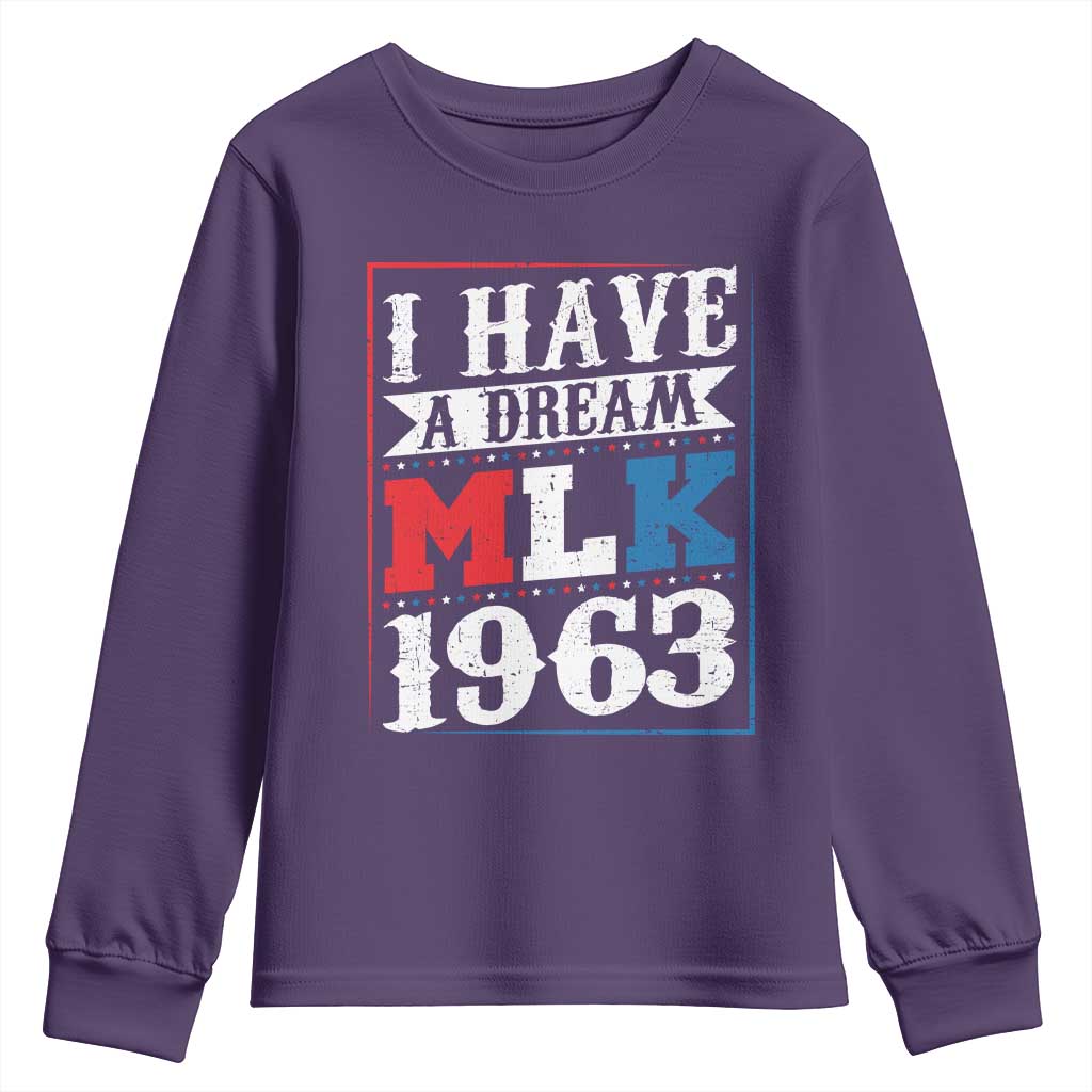 I Have A Dream Dr. Martin Luther King Jr Youth Sweatshirt MLK Day 1963