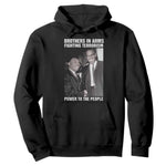 Martin Luther King And Malcolm X Hoodie Brothers In Arms Fighting Terrorism Power To The People Black History Month