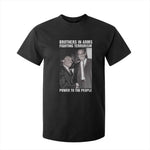 Martin Luther King And Malcolm X T Shirt For Kid Brothers In Arms Fighting Terrorism Power To The People Black History Month