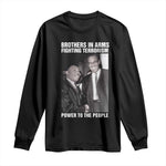Martin Luther King And Malcolm X Long Sleeve Shirt Brothers In Arms Fighting Terrorism Power To The People Black History Month
