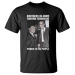Martin Luther King And Malcolm X T Shirt Brothers In Arms Fighting Terrorism Power To The People Black History Month