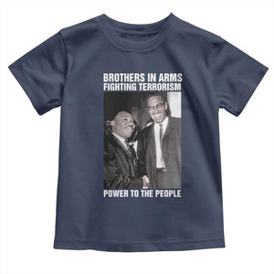 Martin Luther King And Malcolm X Toddler T Shirt Brothers In Arms Fighting Terrorism Power To The People Black History Month