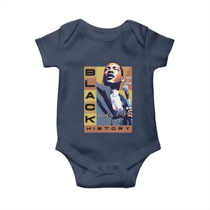 I Have A Dream Martin Luther King Jr MLK Quote Baby Onesie Black History Month