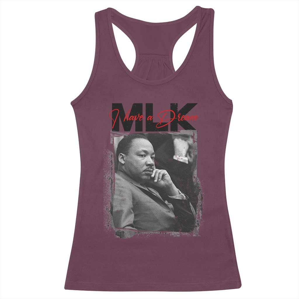 MLK I Have A Dream Racerback Tank Top Dr Martin Luther King Black History Month