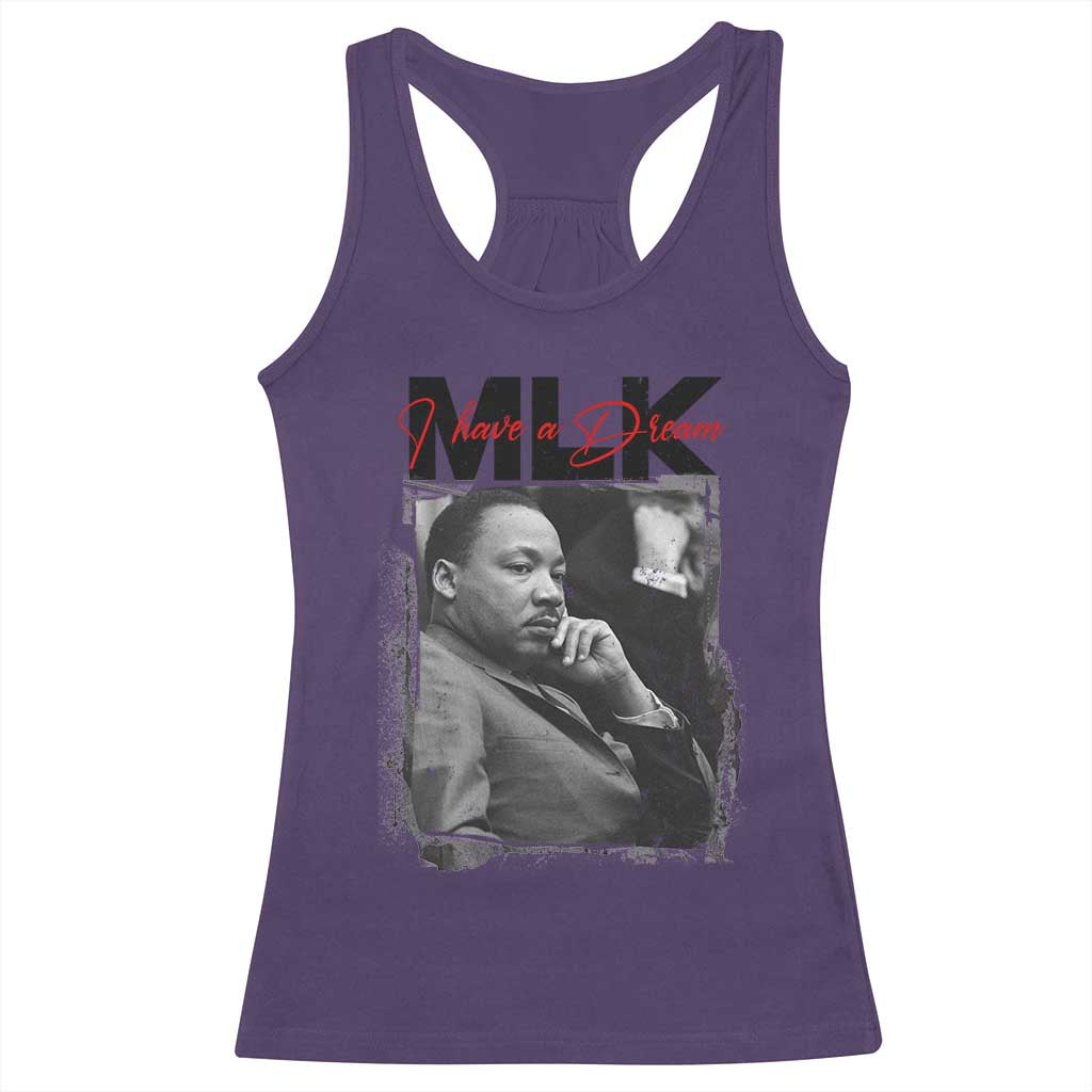 MLK I Have A Dream Racerback Tank Top Dr Martin Luther King Black History Month