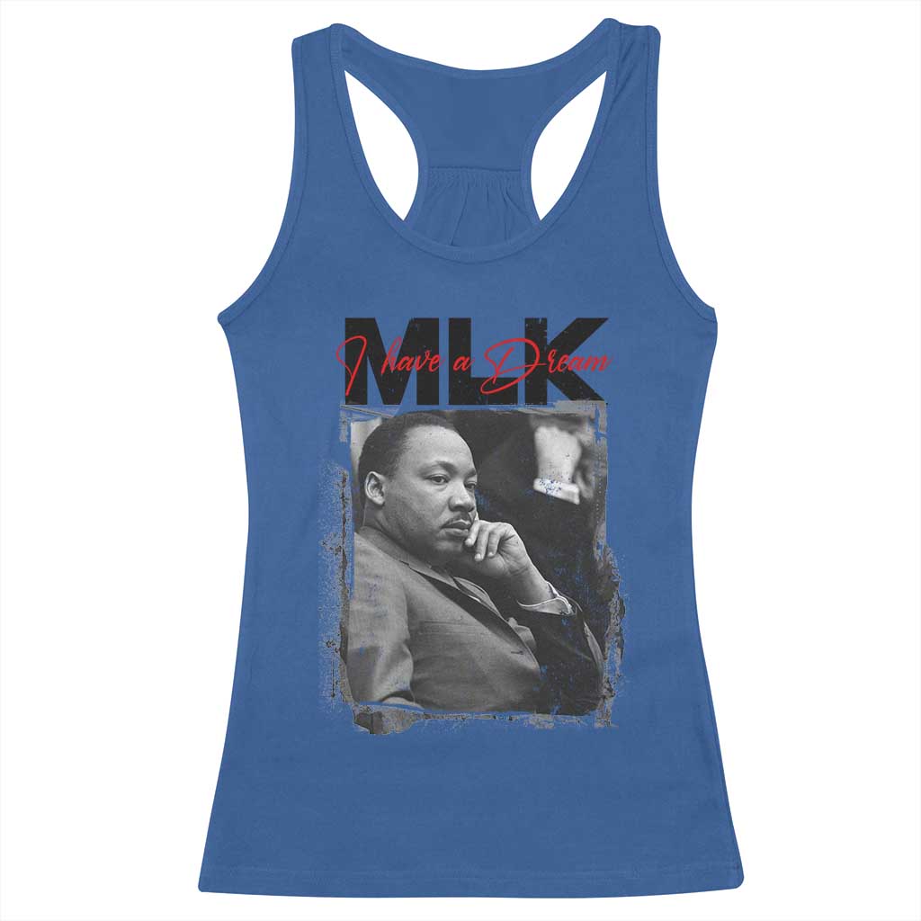 MLK I Have A Dream Racerback Tank Top Dr Martin Luther King Black History Month