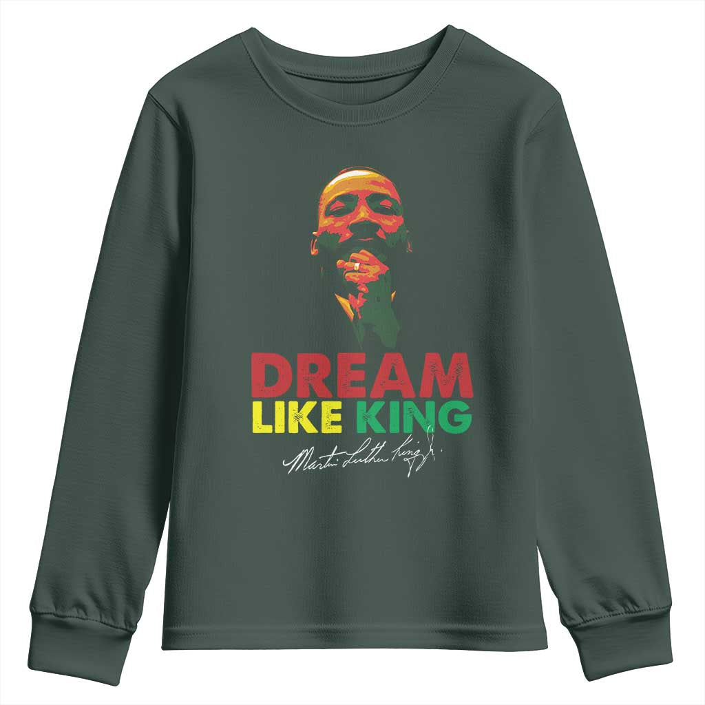 Dream Like King Martin Luther King Jr Youth Sweatshirt MLK Black History Month