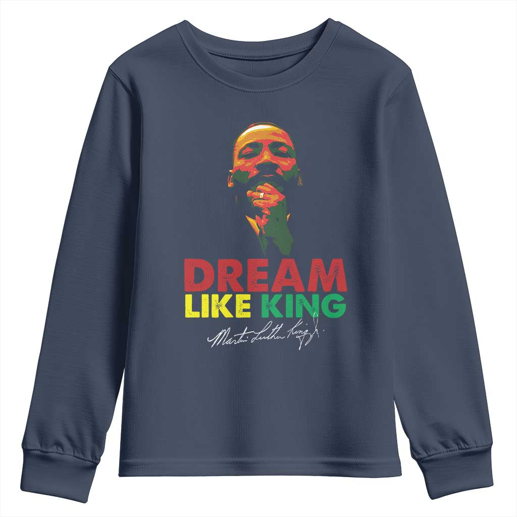 Dream Like King Martin Luther King Jr Youth Sweatshirt MLK Black History Month