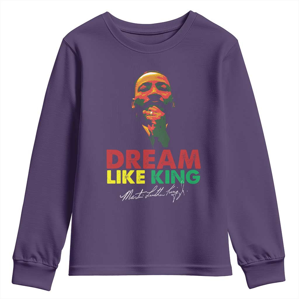 Dream Like King Martin Luther King Jr Youth Sweatshirt MLK Black History Month
