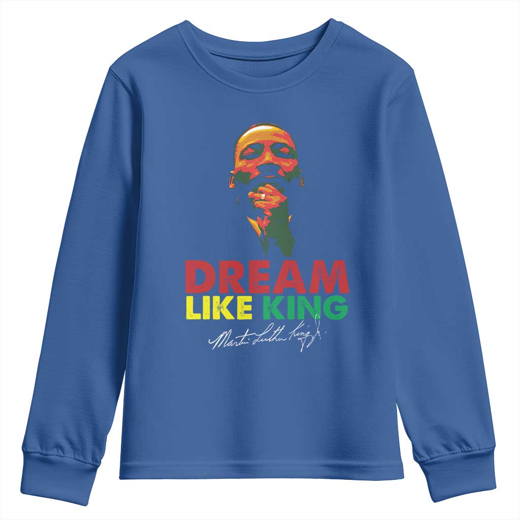 Dream Like King Martin Luther King Jr Youth Sweatshirt MLK Black History Month