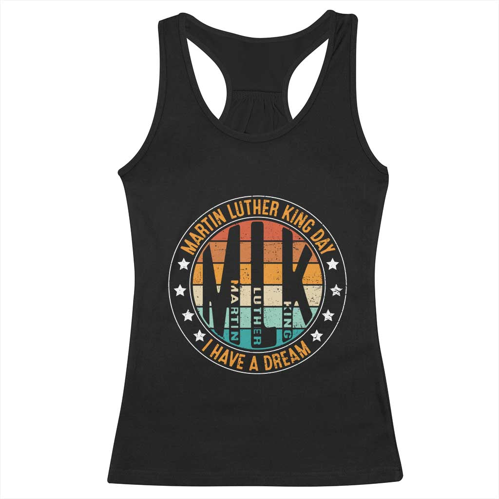 Martin Luther King Jr I Have A Dream Racerback Tank Top Retro MLK Day