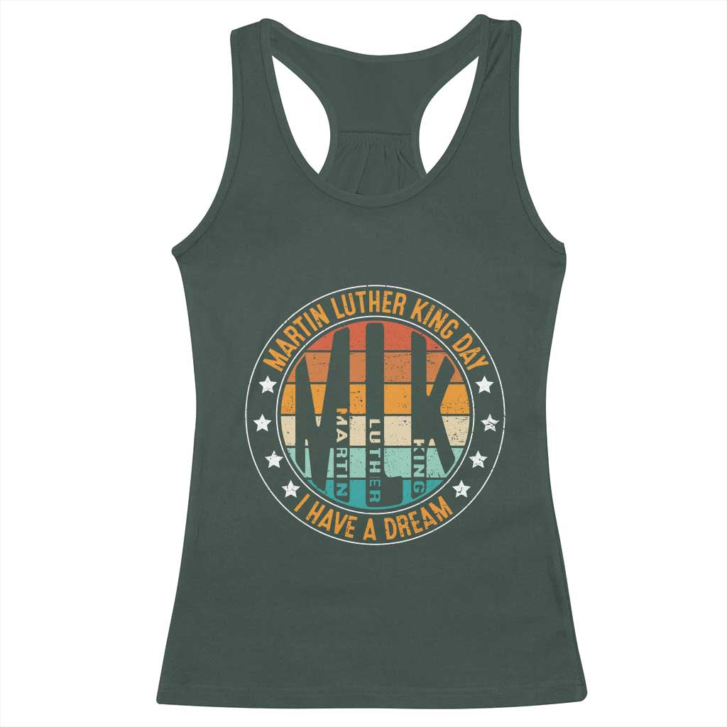 Martin Luther King Jr I Have A Dream Racerback Tank Top Retro MLK Day