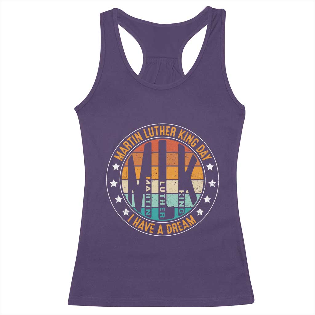 Martin Luther King Jr I Have A Dream Racerback Tank Top Retro MLK Day