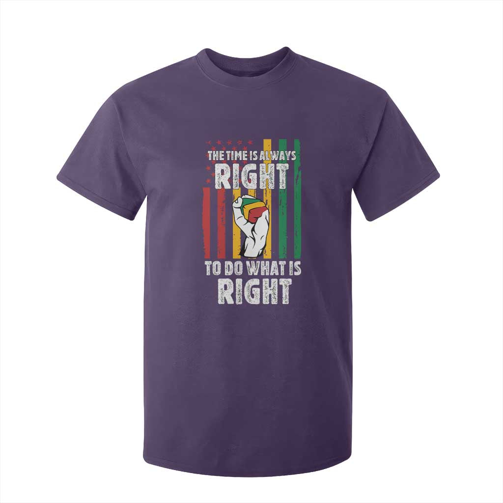 Martin Luther King Quote T Shirt For Kid The Time Is Always Right To Do What Is Right