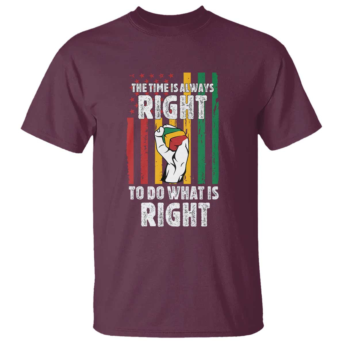 Martin Luther King Quote T Shirt The Time Is Always Right To Do What Is Right
