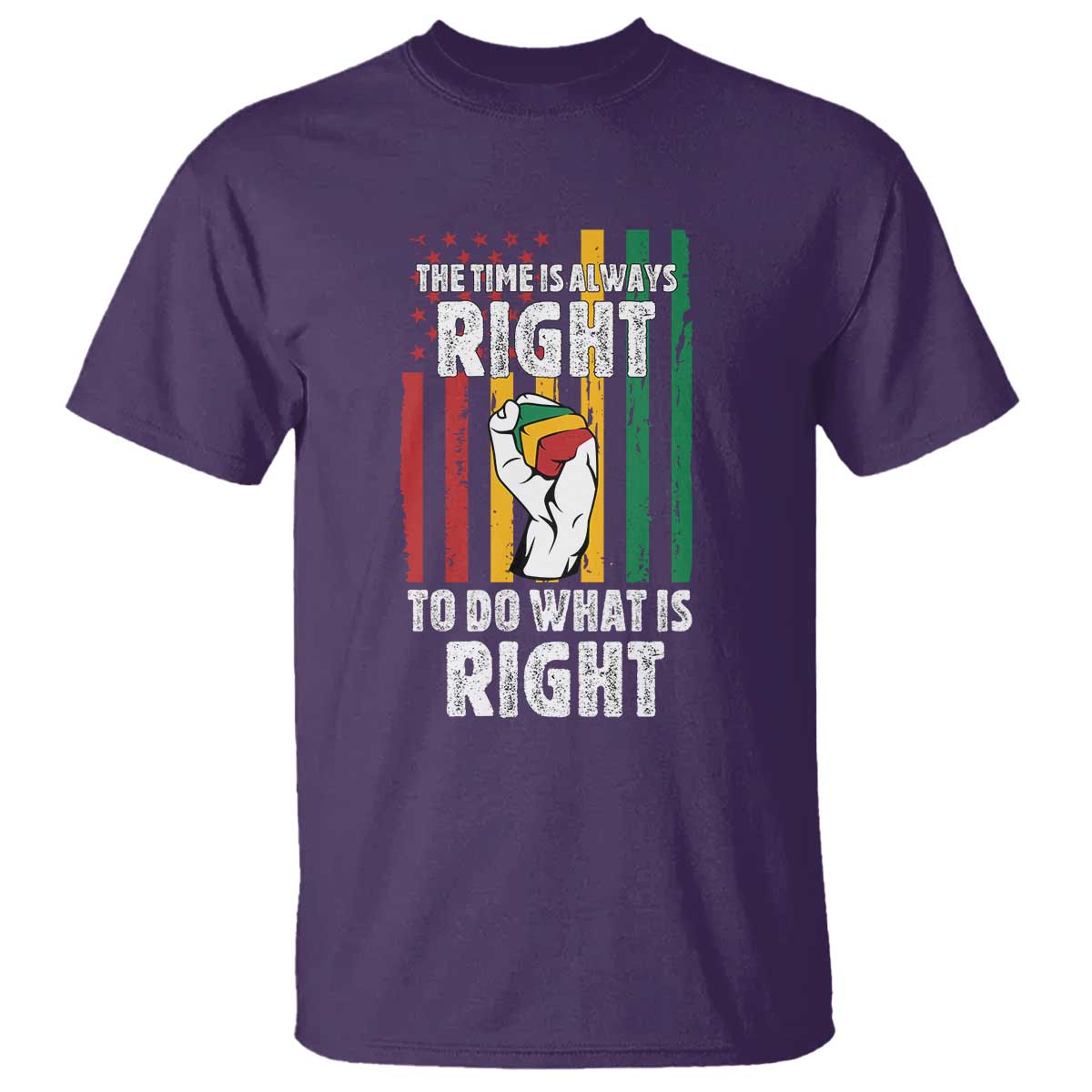Martin Luther King Quote T Shirt The Time Is Always Right To Do What Is Right
