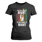 Martin Luther King Quote T Shirt For Women The Time Is Always Right To Do What Is Right