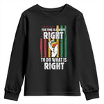 Martin Luther King Quote Youth Sweatshirt The Time Is Always Right To Do What Is Right