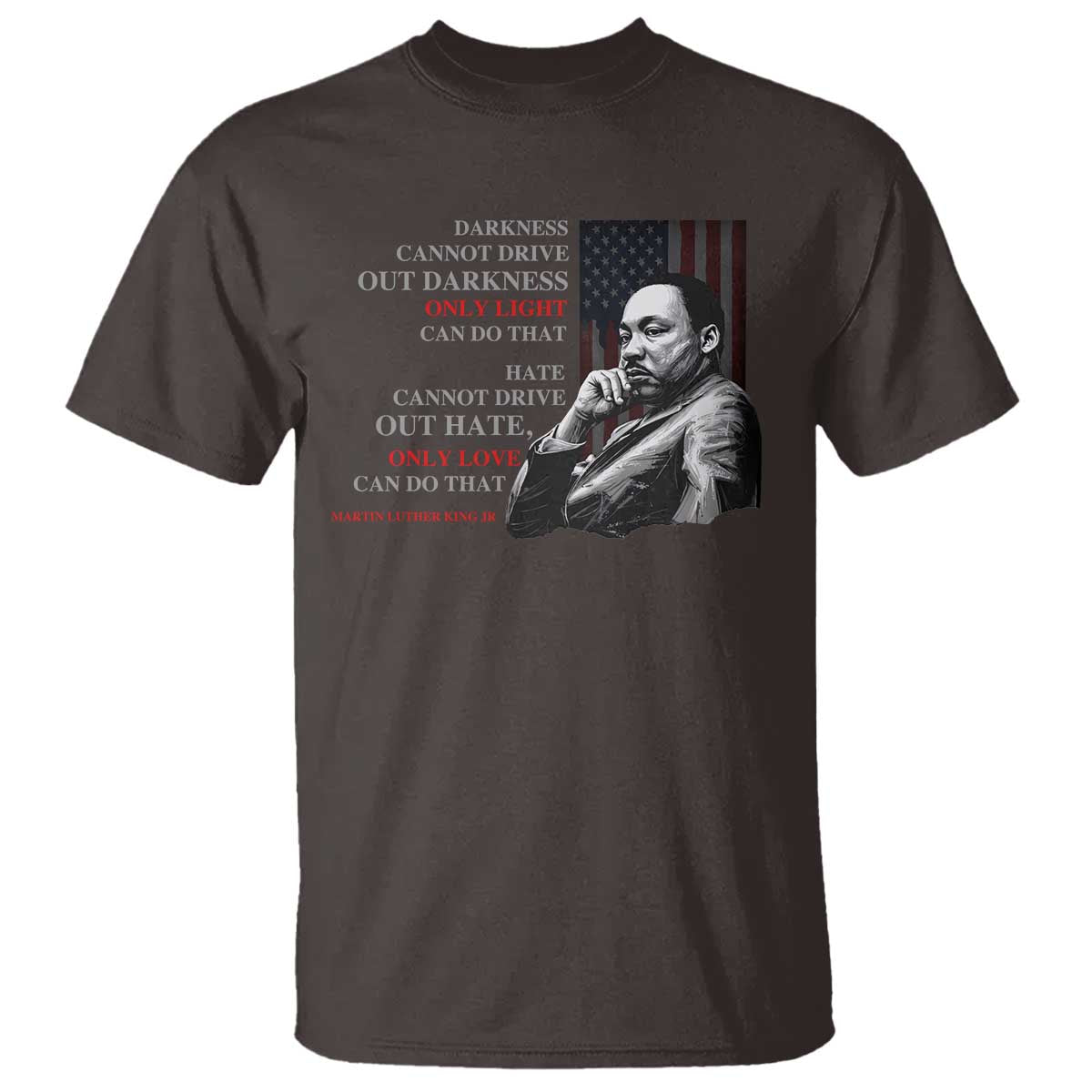 Darkness Cannot Drive Out Darkness Only Light Can Do That T Shirt Martin Luther King