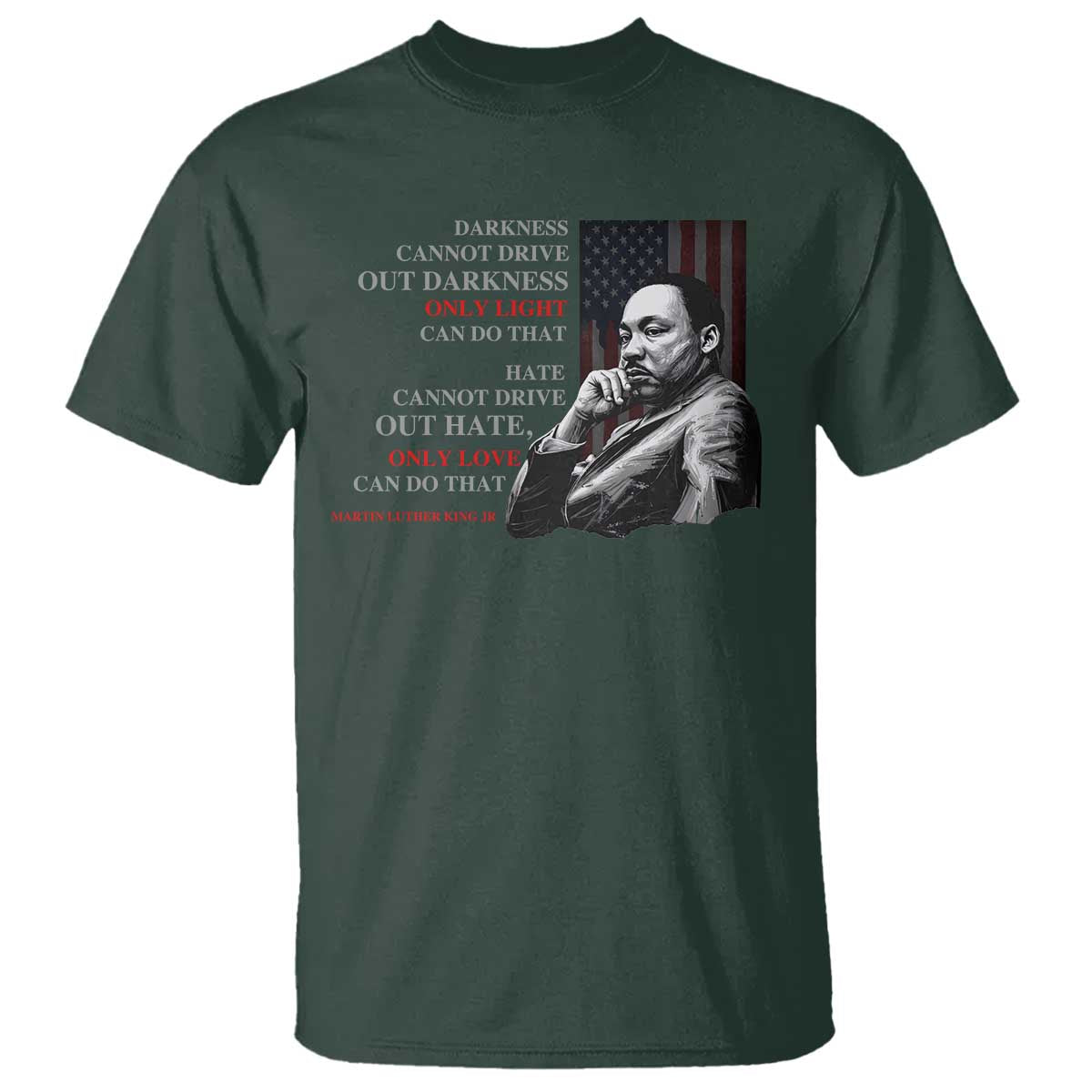 Darkness Cannot Drive Out Darkness Only Light Can Do That T Shirt Martin Luther King