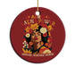 Afro Latina Power Christmas Ornament Hispanic Heritage Month Flowers - African Pride
