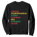 Seven Principles Of Kwanzaa Christmas African American Nguzo Saba Sweatshirt