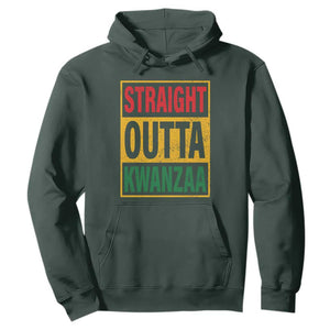 Funny Straight Outta Kwanzaa African American Heritage Christmas Holiday Hoodie