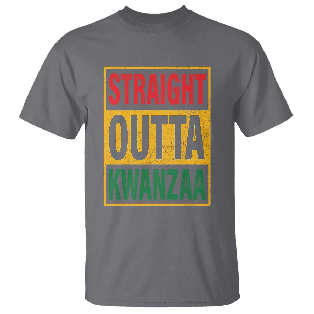 Funny Straight Outta Kwanzaa African American Heritage Christmas Holiday T Shirt