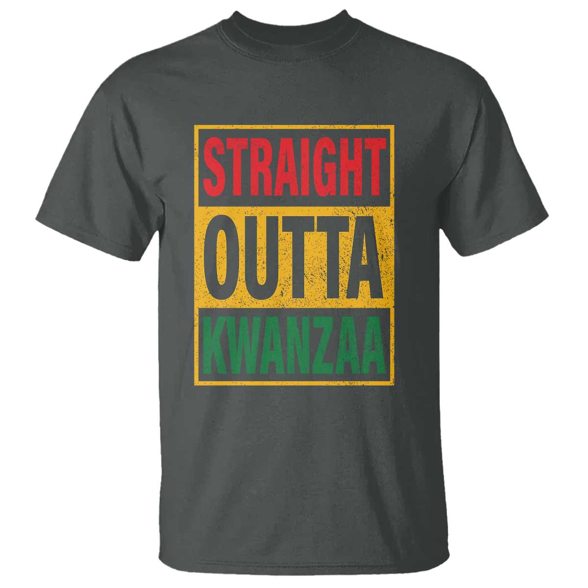 Funny Straight Outta Kwanzaa African American Heritage Christmas Holiday T Shirt