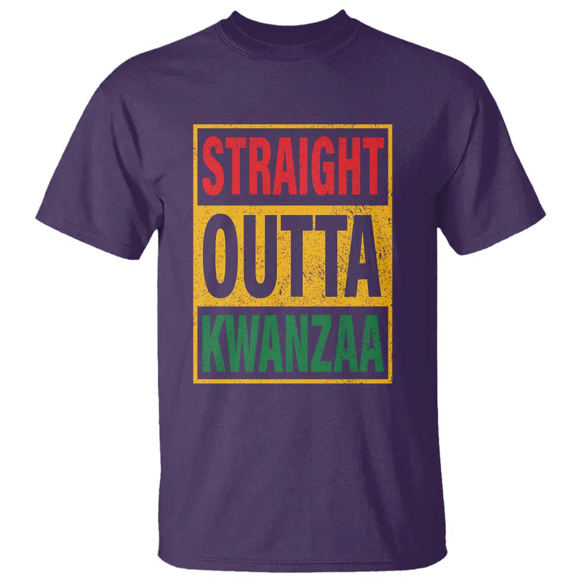 Funny Straight Outta Kwanzaa African American Heritage Christmas Holiday T Shirt