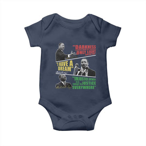 Martin Luther King Jr MLK Quotes Black History Leaders Baby Onesie