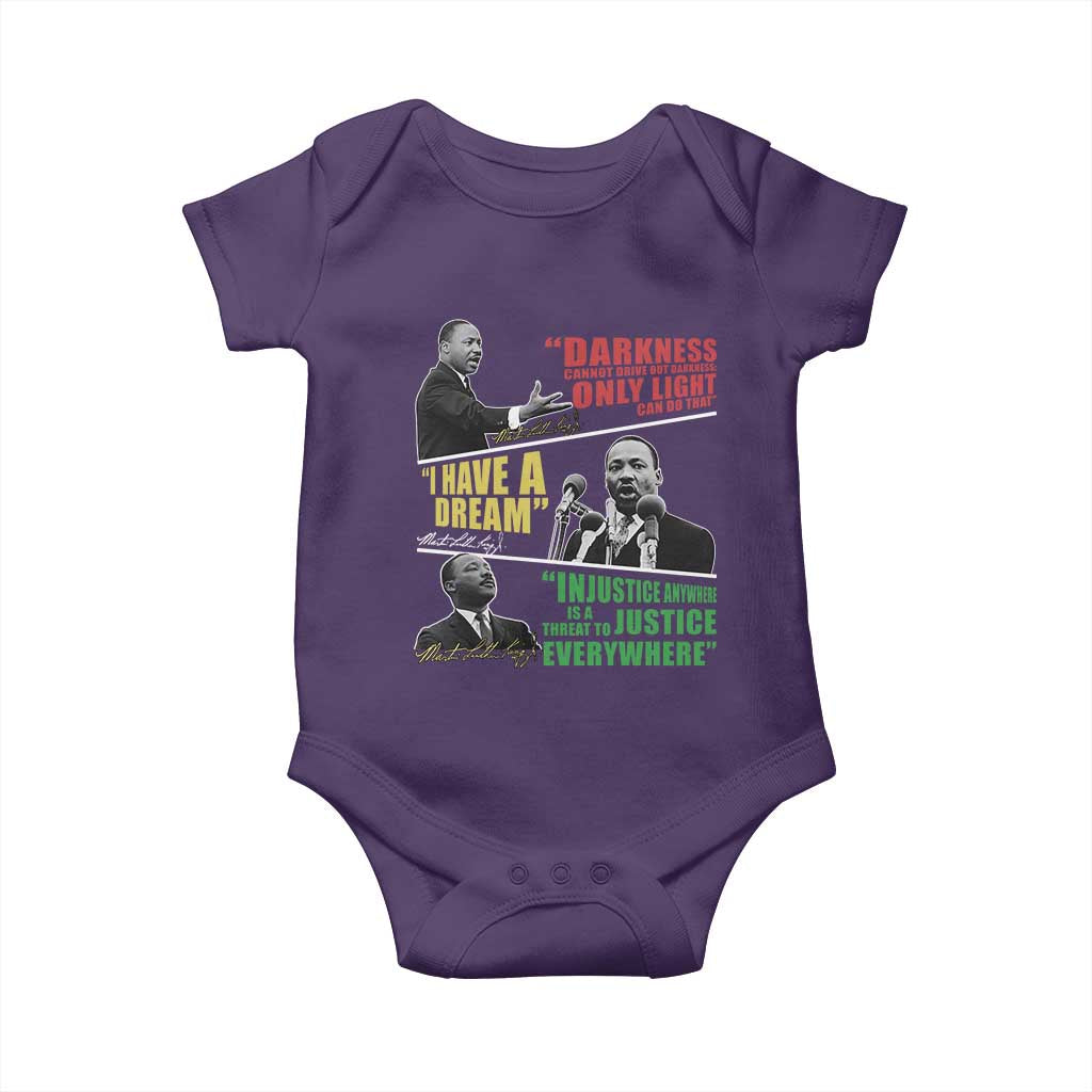 Martin Luther King Jr MLK Quotes Black History Leaders Baby Onesie