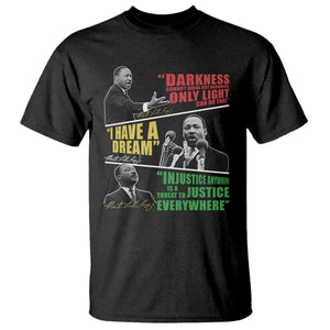 Martin Luther King Jr MLK Quotes Black History Leaders T Shirt