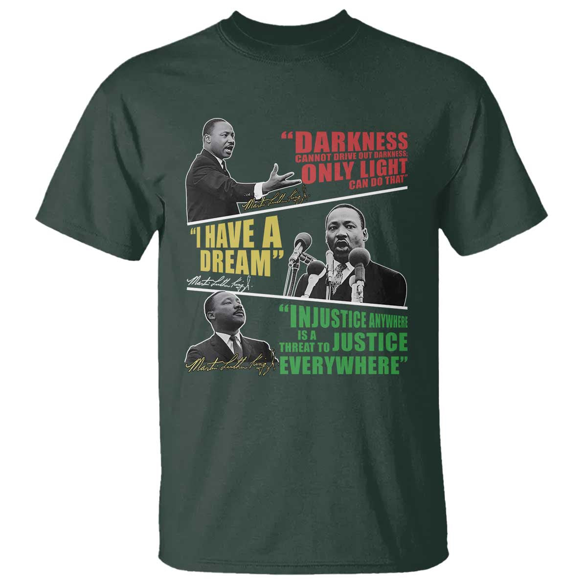 Martin Luther King Jr MLK Quotes Black History Leaders T Shirt