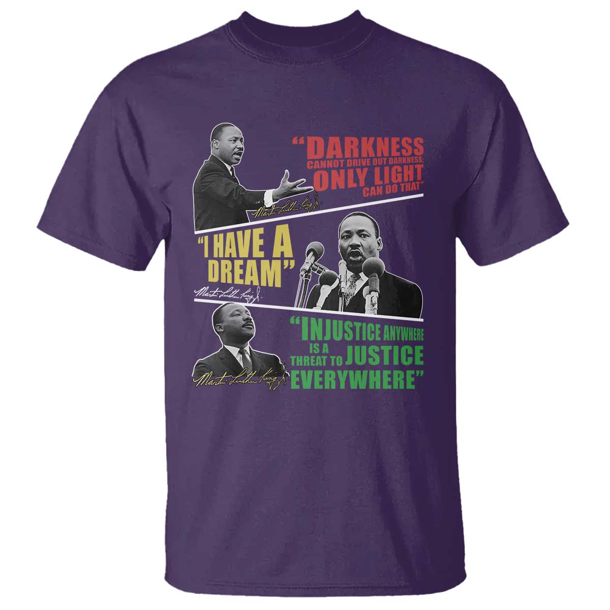 Martin Luther King Jr MLK Quotes Black History Leaders T Shirt